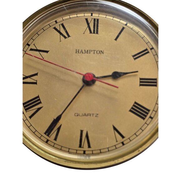 Hampton Quartz Table Clock Roman Numerals Gold & Black PARTS ONLY - Picture 2 of 10